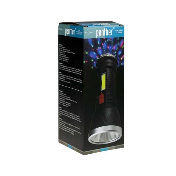 PANTHER PT-DSC01 USB ŞARJLI EL FENERİ