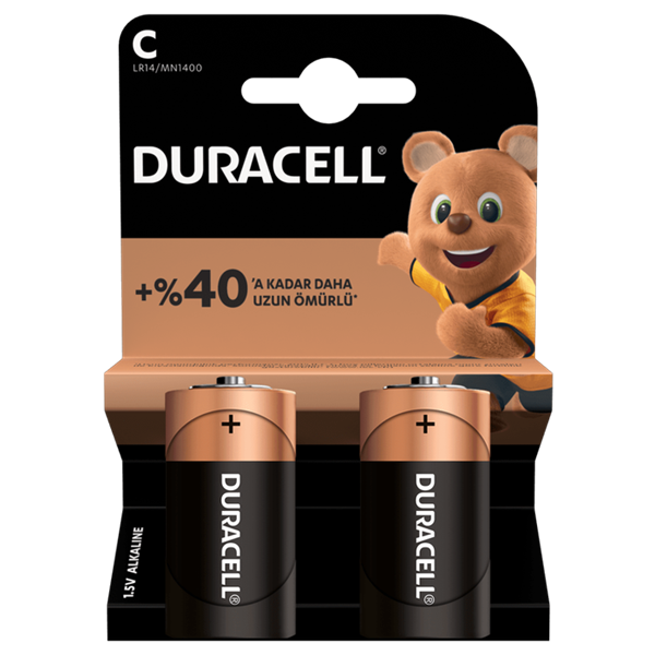 Duracell C Orta Pil 2’li