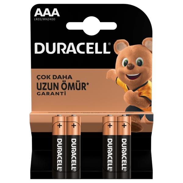 Duracell AAA İnce Pil 4’lü