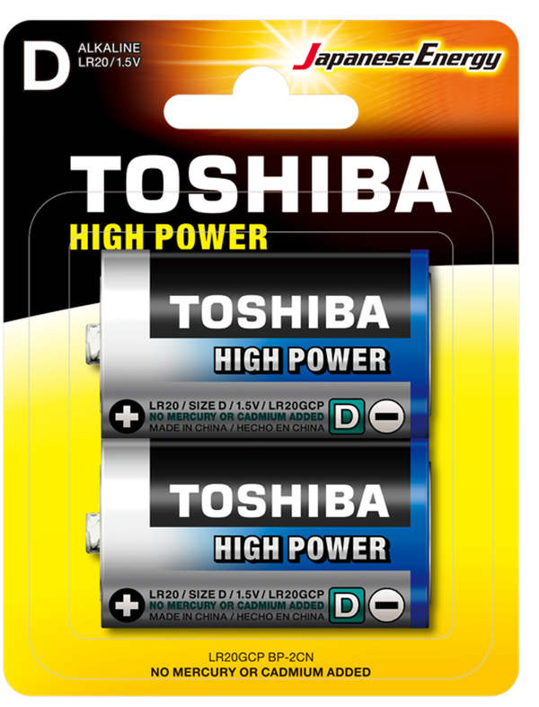 TOSHIBA LR20 HIGH POWER BÜYÜK PİL 2Lİ