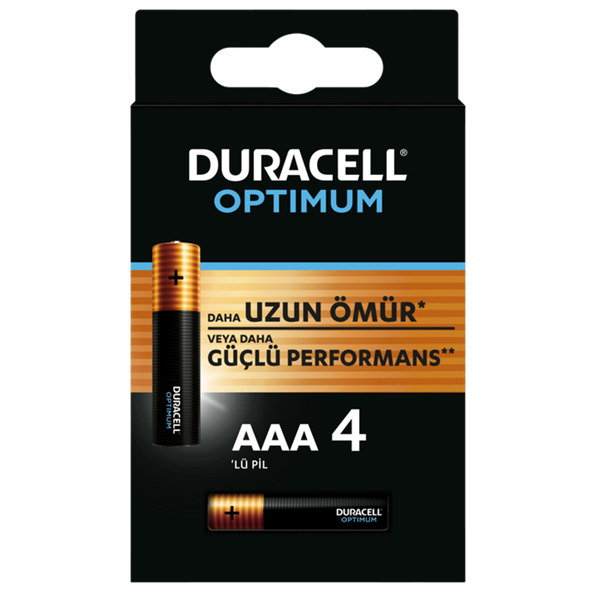 DURACELL OPTIMUM AAA İNCE PİL 4LÜ
