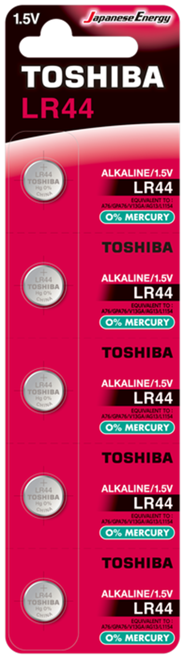 TOSHIBA LR44 ALKALİN PİL 5Lİ