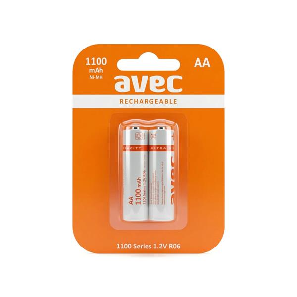AVEC 1100 MAH ŞARJLI KALEM PİL 2Lİ