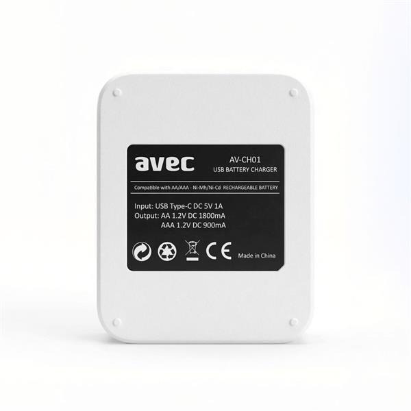 AVEC AV-CH01 USB HIZLI PİL ŞARJ CİHAZI 4LÜ