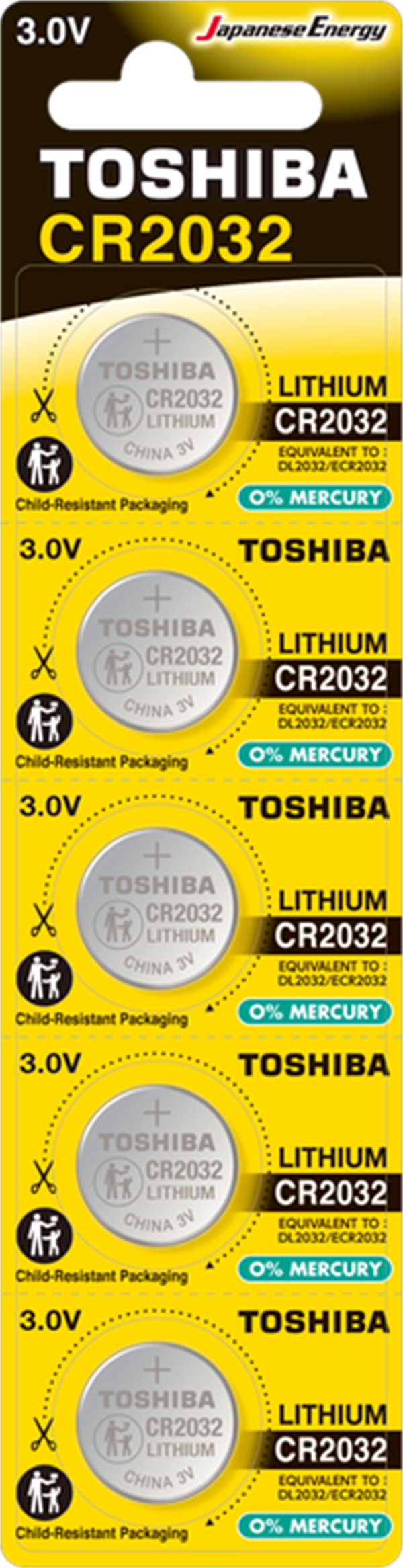 TOSHIBA CR 2032 LITHIUM 5Lİ PİL