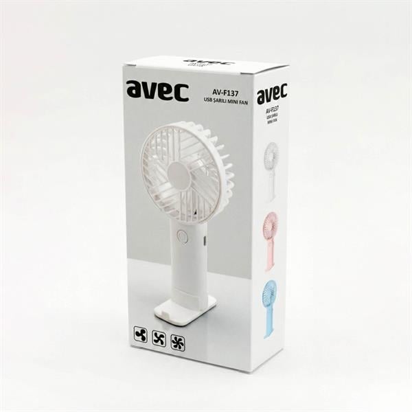 AVEC AV-F137 USB ŞARJLI MİNİ FAN