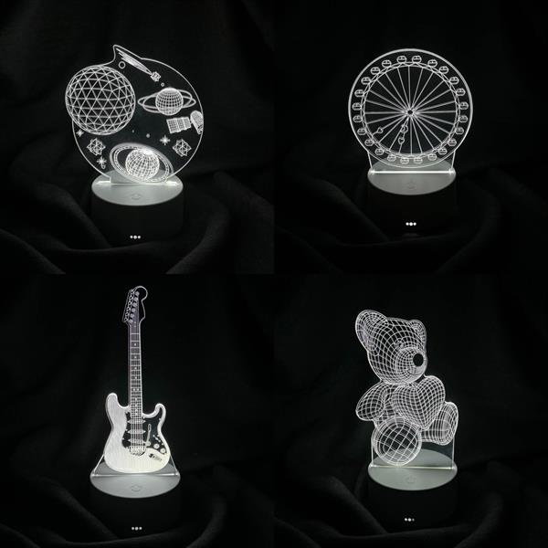 AVEC AV-333 3D PİLLİ + USB’Lİ MASA LAMBASI