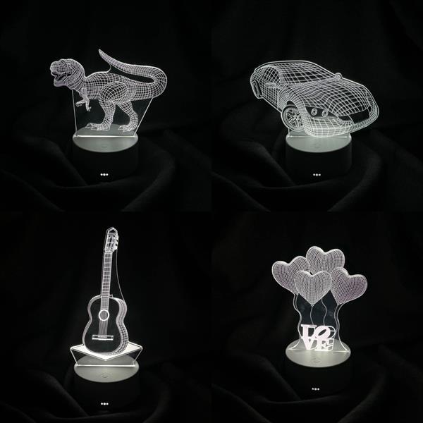 AVEC AV-333 3D PİLLİ + USB’Lİ MASA LAMBASI