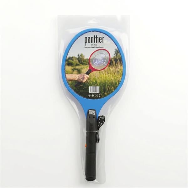 PANTHER PT-Z106 USB ŞARJLI SİNEK ÖLDÜRÜCÜ RAKET