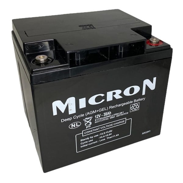 Micron 12V 38 AH AGM JEL MICRON KURU AKÜ