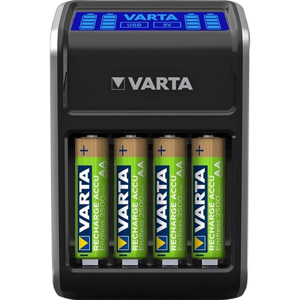 Varta Lcd Plug Charger 4Xaa 2100 Mah