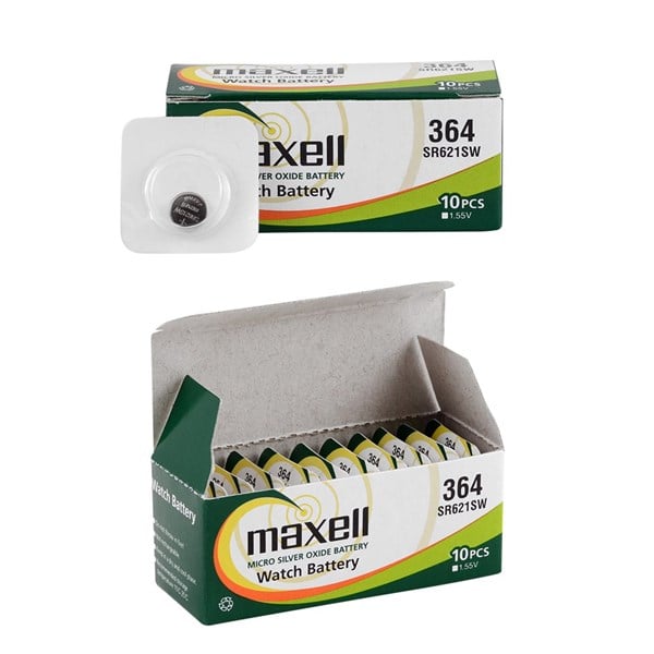 Maxell AG1 - 364 - SR621SW Hafıza Saat Pili 10 Adet