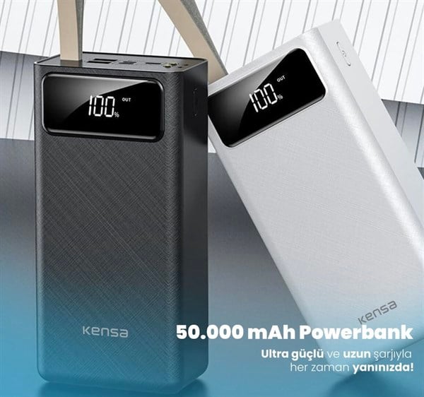 Kensa 50000 mah Powerbank 4 usb Çıkışlı Hızlı Şarj Cihazı