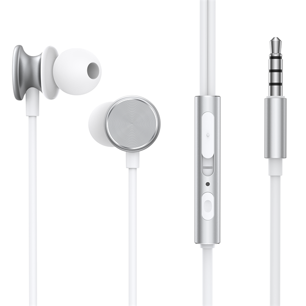 JOYROOM JR-EW03 IN-EAR METAL WIRED EARBUDS-SILVER