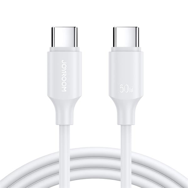 JOYROOM S-CC060A9 60W TYPE C-TYPE C 1M-WHITE