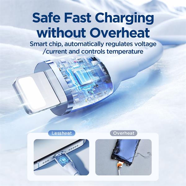 JOYROOM SA29-AL3 3A USB A-LIGHTNING 1.2M-BLUE