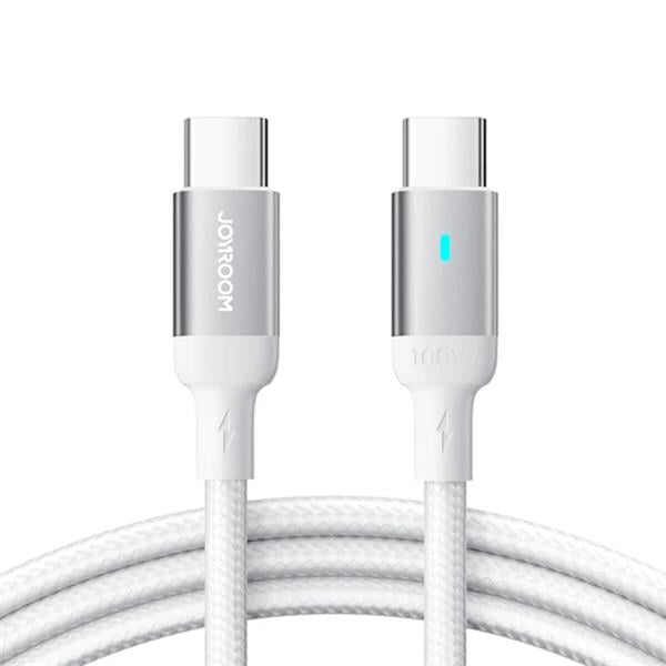JOYROOM S-A10 100W TYPE C-TYPE C CABLE 1.2M WHITE
