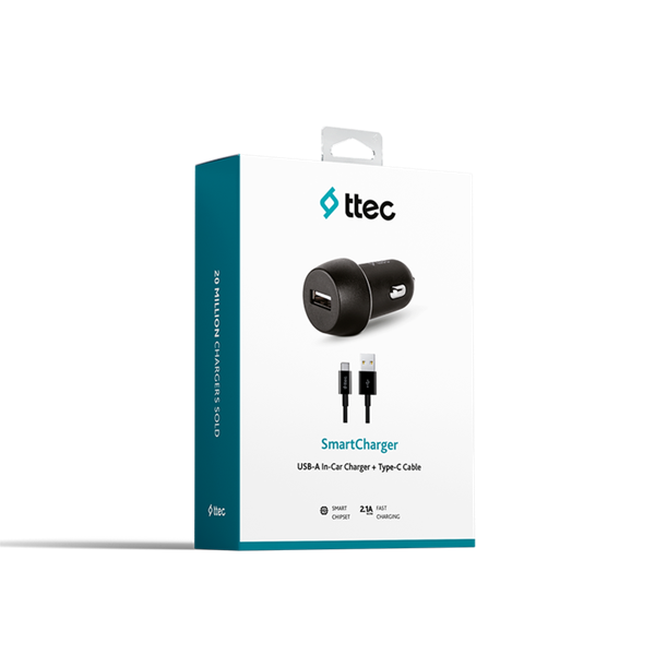 TTEC 2CKS20CS 2.1A ARAÇ ŞARJ ALETİ+TYPE-C KABLO