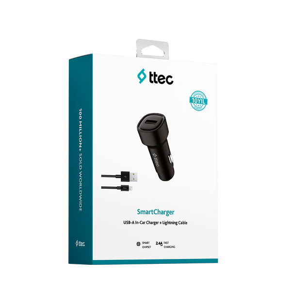 TTEC 2CKS30LS 2.4A ARAÇ Ş.CİHAZI+LIGTNING KABLO