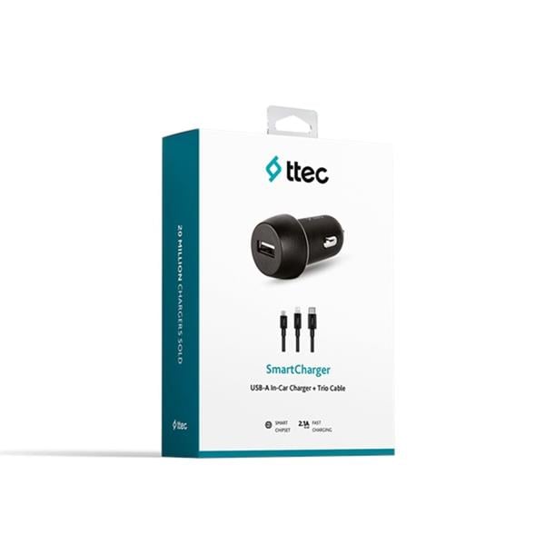 TTEC 2CKS20TS 2.1A ARAÇ Ş.CİHAZI + TRIO KABLO