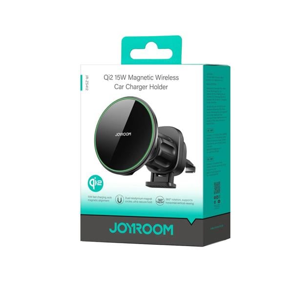JOYROOM JR-ZS412 MAGNETIC WIRELESS CAR CHARGE HLD.