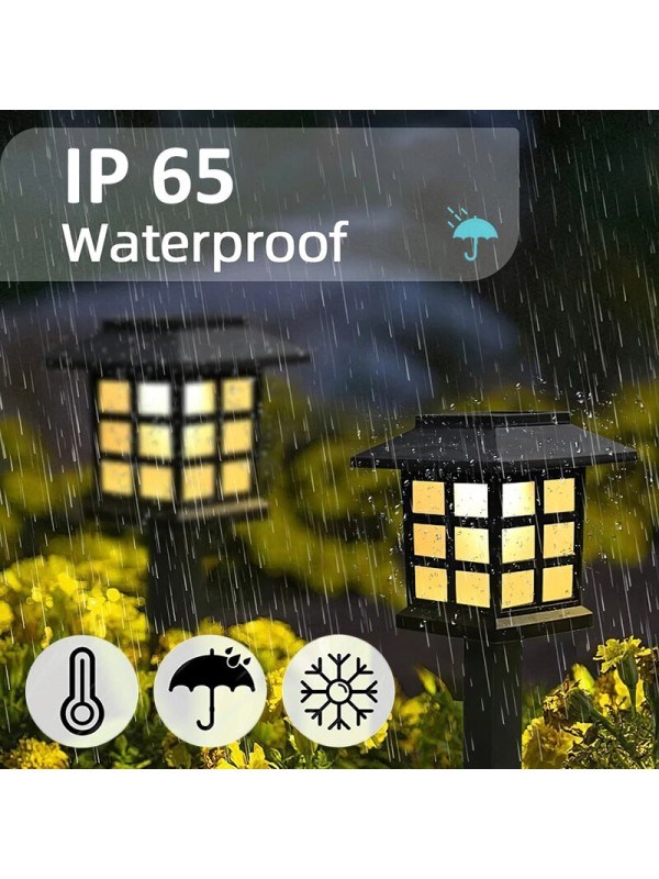 GÜNEŞ ENERJİLİ SOLAR 5W ÇİM ARMATÜRÜ GÜN IŞIĞI SARI LED 6 LI SET