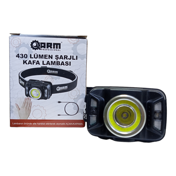 Arm 430 Lümen Esen 146-C Şarjlı Kafa Feneri Sensörlü