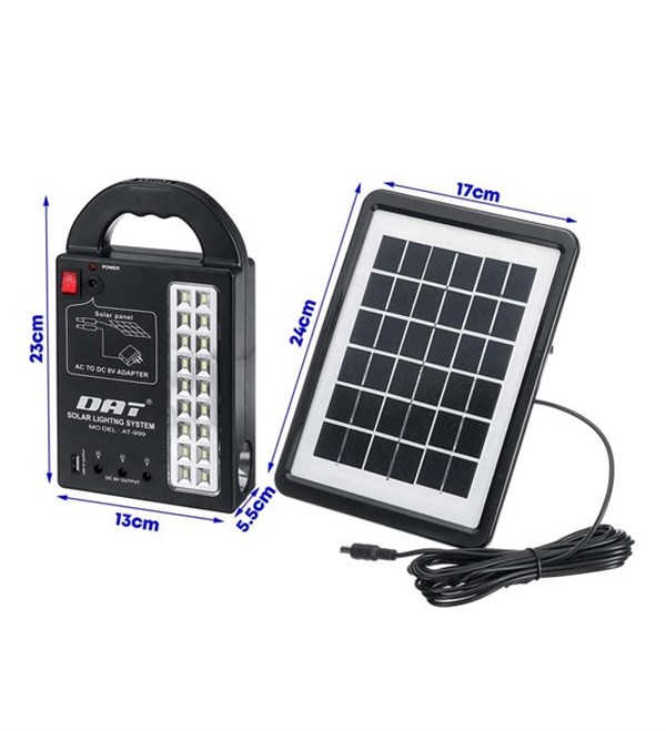 Dat AT-999 Güneş Enerjili Solar Aydınlatma Sistemi elektriğin olmadığı ortamlarda ideal çözümler üretir.