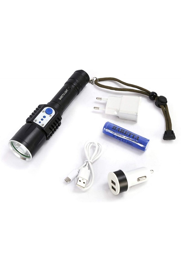 Baretta BR-S18 XML T6 LED Powerbank El Feneri