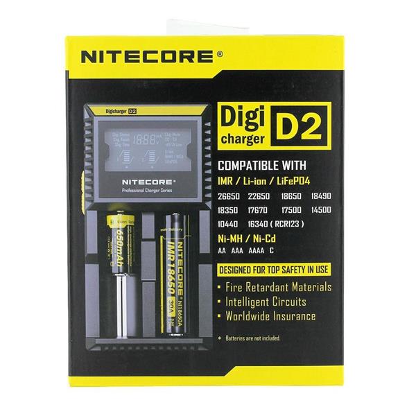 Nitecore D2 Digi Charger Li-ion / NI-CD / NI-MH / LifePO4 Dijital Pil Şarj Cihazı
