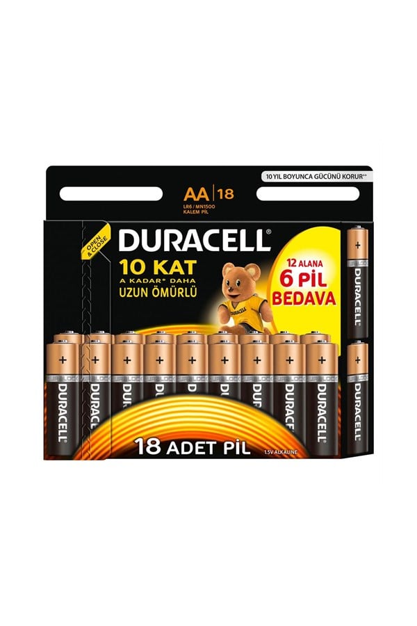 Duracell Alkalin AA Kalem Pil 13*5