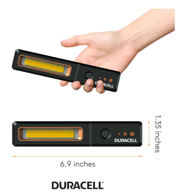 Duracell 500 Lümen Ledli El Feneri + 3 AA Piller Dahil