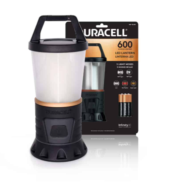 Duracell 600 Lümen Ledli 360° ve 180° Aydınlatmalı El Feneri + 3 AA Piller Dahil