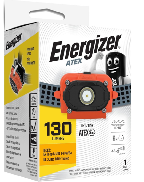Energızer Atex Kafa Lambası 120 Hl Ub ISHD32 3AAA