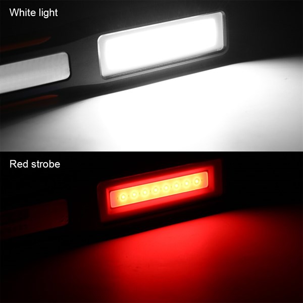 F.B.I F-114 COB LED el feneri USB şarj edilebilir çalışma ışığı manyetik muayene lambası kırmızı acil ışık kamp çadırı dış aydınlatma