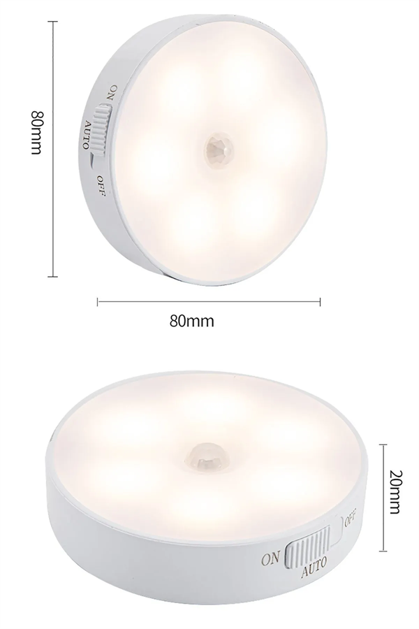 F.B.I F-49 8 LED Hareket Sensörlü USB Şarjlı Lamba - Beyaz Işık