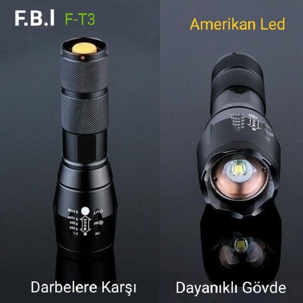 F.B.I F-T3 Şarjlı El Feneri