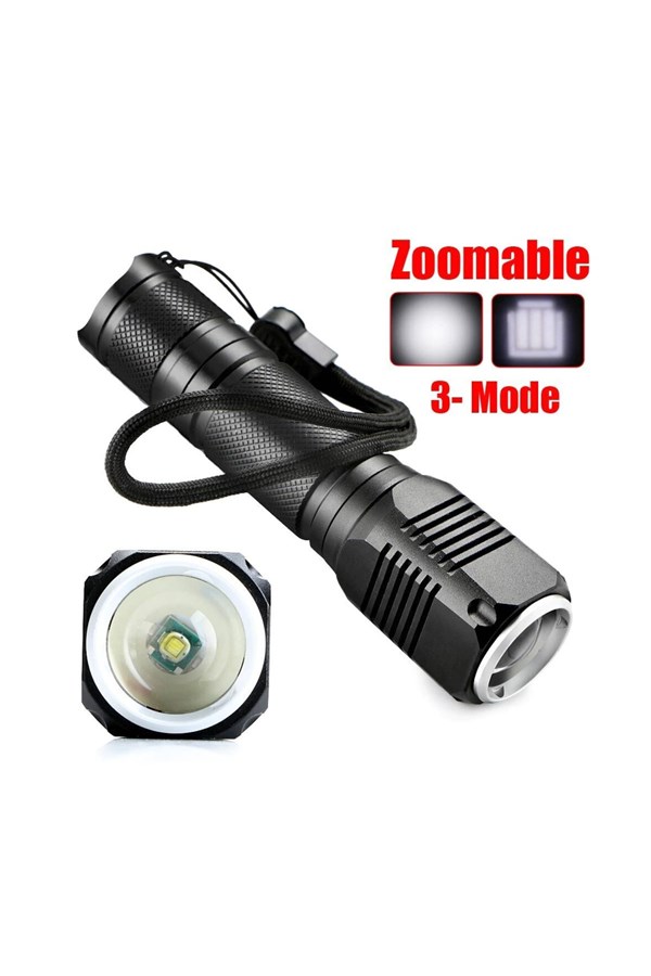 F.B.I F-82 T6 Led Zoomlu 2000 lm Yüksek Işık Şarjlı