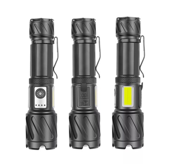 F.B.I PRO F48A En Güçlü Güçlü XHP160 LED el feneri yan COB lambası süper parlak ışık destek Zoom su geçirmez Mıklatıslı El Feneri