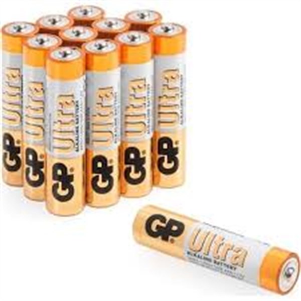 GP Ultra Alkalin LR03 AAA İnce Kalem Pil 12’li Paket - 1.5V Uzun Ömürlü Kumanda ve Oyuncak Pili