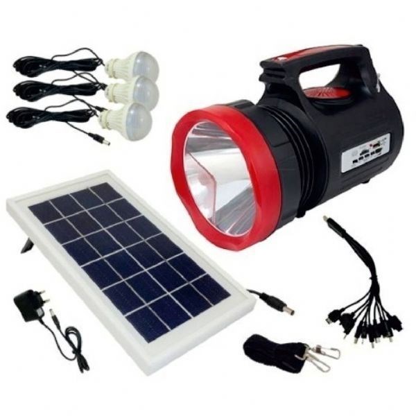 Gold Silver GS-345 Güneş Enerjili Solar Spot Fener Radyolu