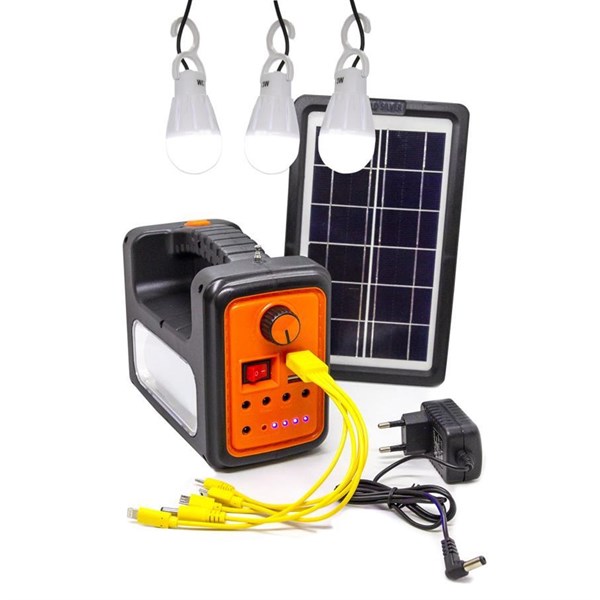 Gold Silver GS-535 Güneş Enerjili Solar ,Radyolu Spot Fener