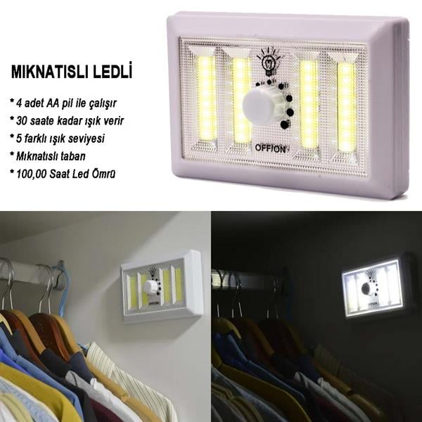 Dimmerli Işık Seviyesi Ayarlanabilir Ledli Lamba Watton Wt-383