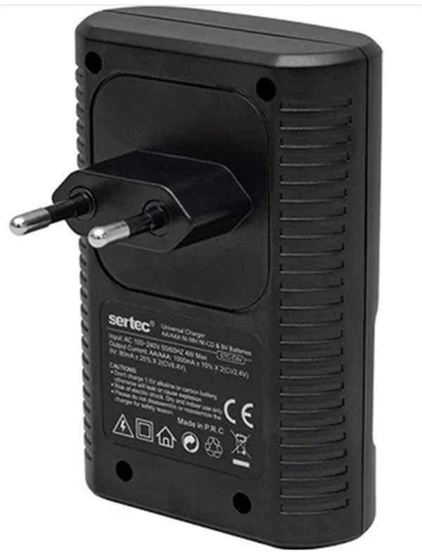 Sertec STC-C9V AA-AAA-9V Uyumlu Universal 4’lü Pil Şarj Aleti