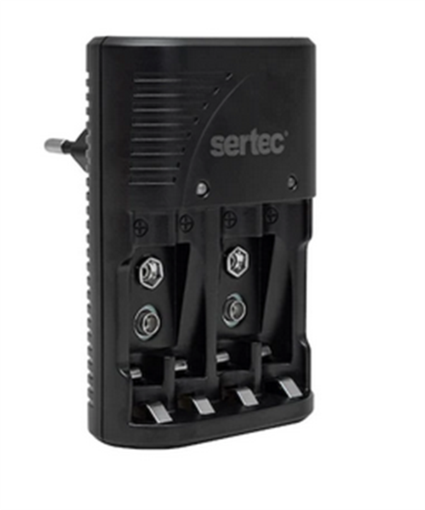 Sertec STC-C9V AA-AAA-9V Uyumlu Universal 4’lü Pil Şarj Aleti