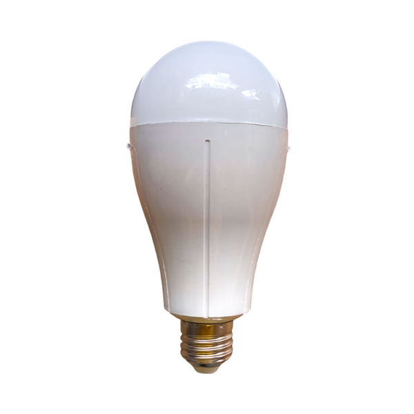 German E27 Şarjlı Led Ampul  30W | 1650 Lümen | 6500k | 80 Ra | 25000 Saat Yanma Süresi | 2x2000mAh 18650 Pil Dahil