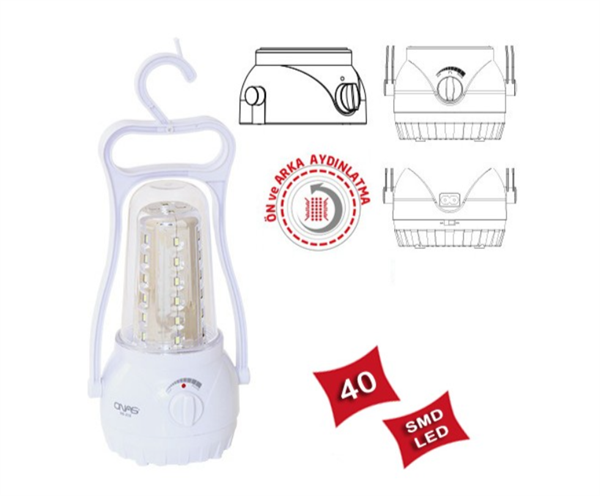 ONAS NS-215 40 LEDLİ ŞARJLI IŞILDAK