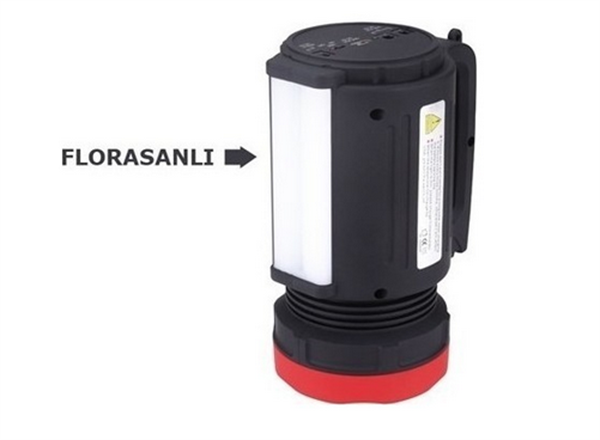 N.S 25W Şarjlı El Projektörü + Florasan + Usb’li 28 Ledli Profosyonel El Feneri Işıldak Masa Lambası Lamba RDL-1011