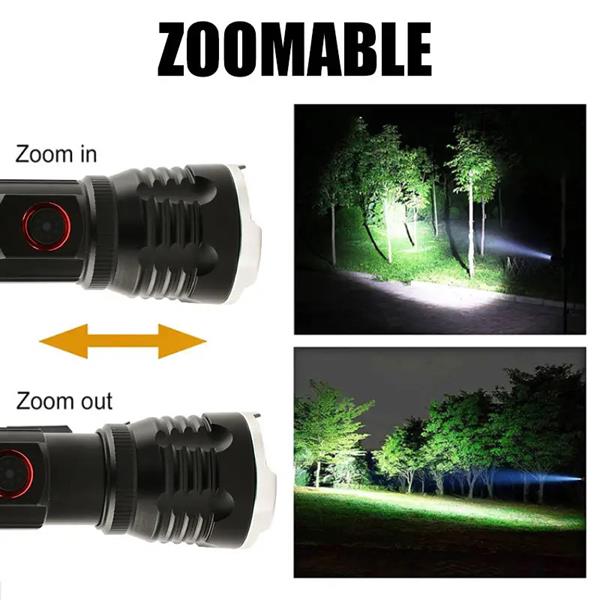 Gold Orion OR-2304-TG Zoomlu Mıknatıslı USB Şarjlı El Feneri - 1000 Metre Işık Uzanımı