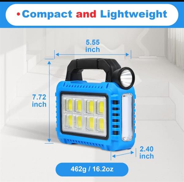 Gold Orion OR-8678-8 50W Solar Multifonksiyonel Çadır Lambası